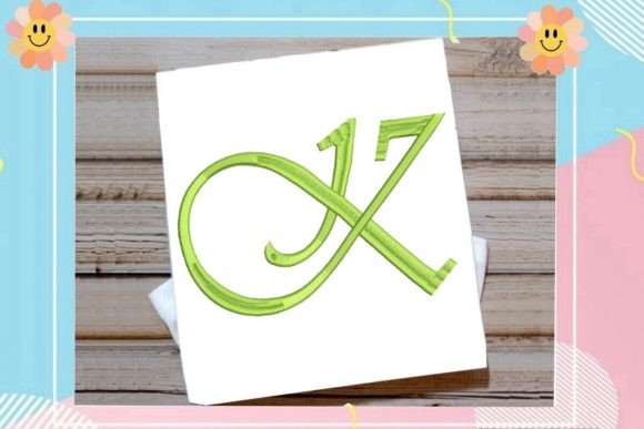 Beautiful Monogram K Letter