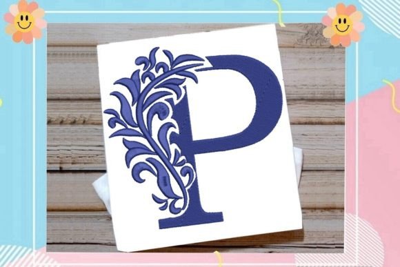 Beautiful Monogram Letter P