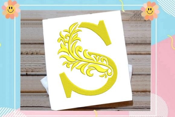 Beautiful Monogram Letter S