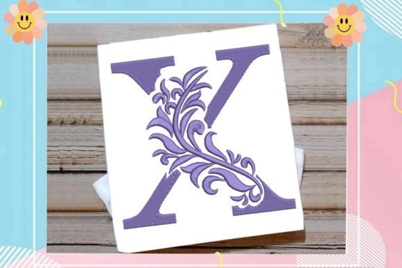 Beautiful Monogram Letter X