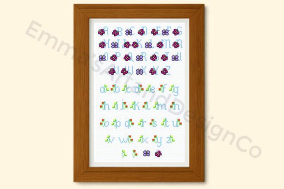 Butterfly Alphabet Cross Stitch Pattern