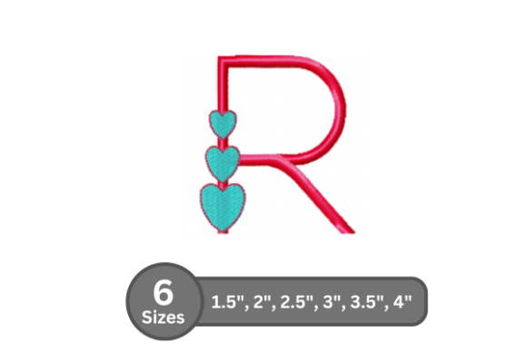 Candy Heart Alphabet -R