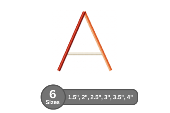 Color Bar Alphabet -a