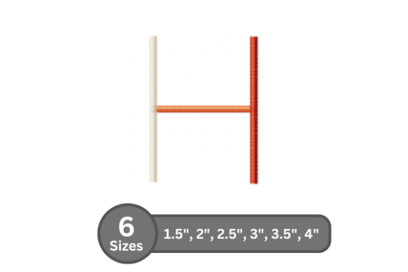 Color Bar Alphabet -H