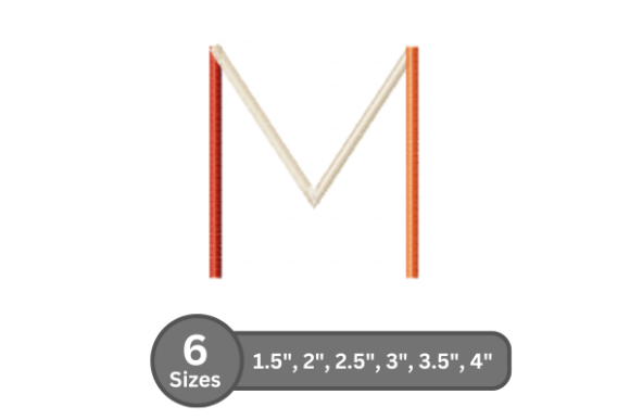 Color Bar Alphabet -M
