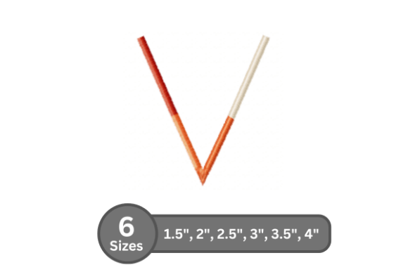 Color Bar Alphabet -V