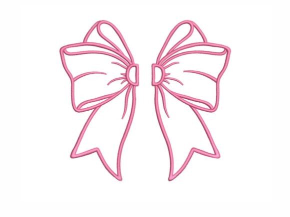 Coquette Split Bow Applique