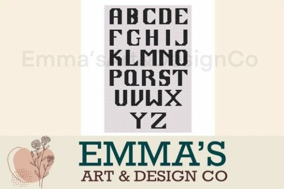 Cross Stitch Alphabet Pattern PDF