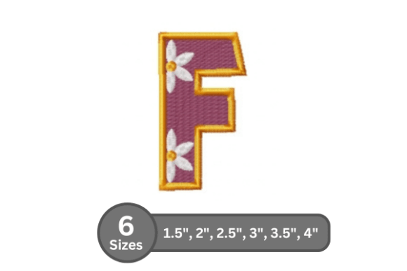 Daisy Joy Alphabet -F
