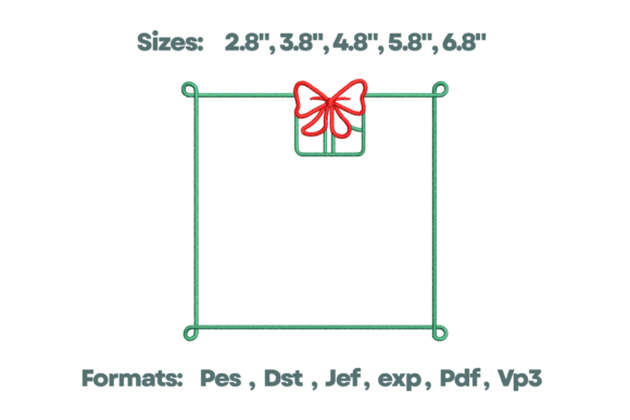 Gift Bow Frame Monogram