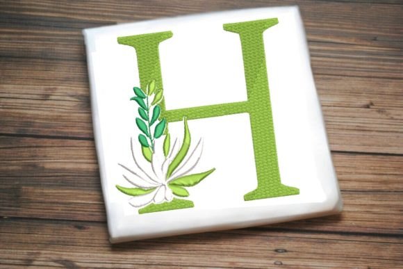 H Letter Greenery Monogram