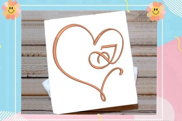 I Beautiful Heart Monogram Letter