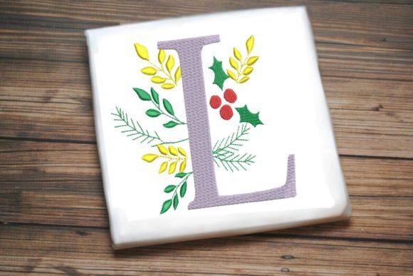 L Christmas Monogram Alphabet Decoration