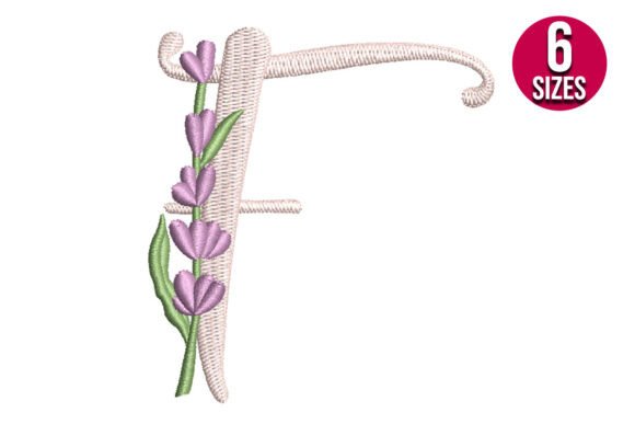 Lavender Font Letter F