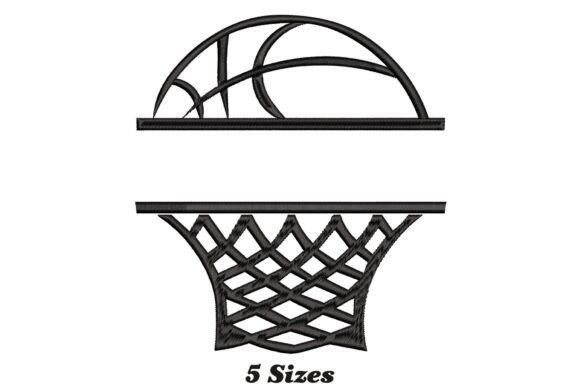 Split Basketball Monogram