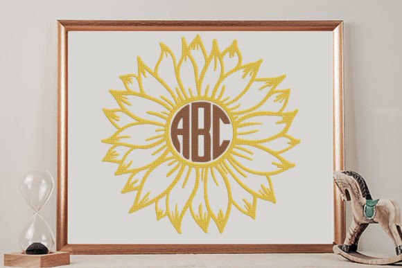 Sunflower Monogram Frame